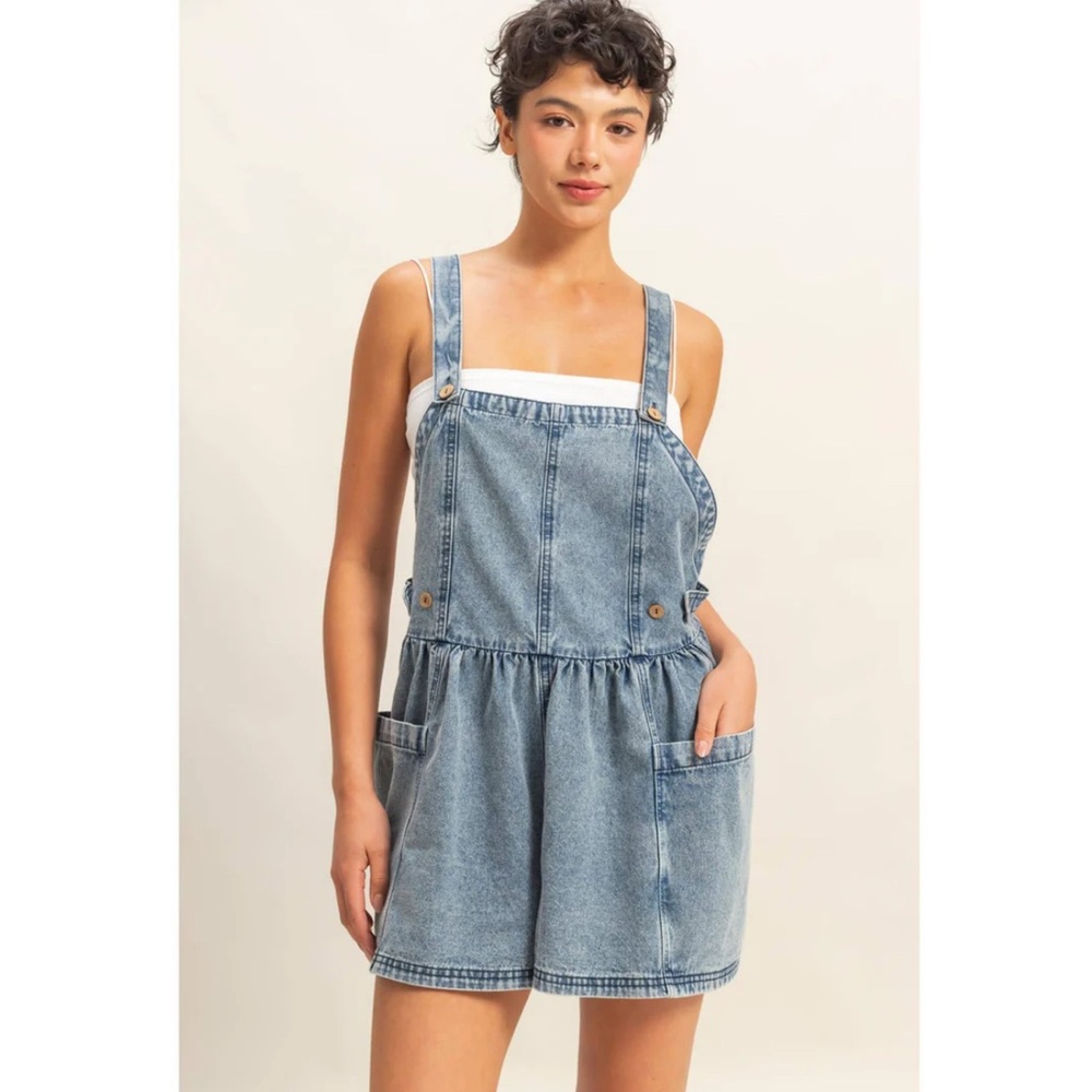 HYFVE Overall Denim Romper